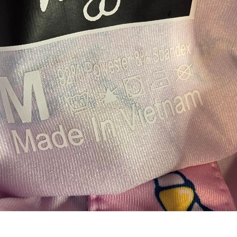 Waggle Mens M Pink Novelty Print Diner Polo Shirt - Picture 10 of 10